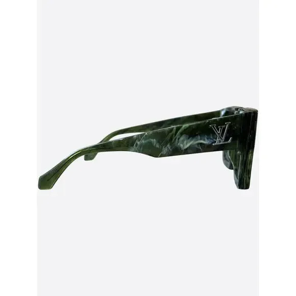 Louis Vuitton Green Marble Cyclone Sunglasses